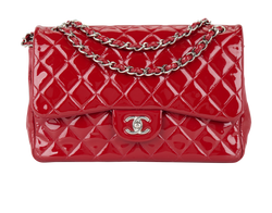 Classic Jumbo Double Flap, Patent, Red, 18475665 (2013-14), 3*